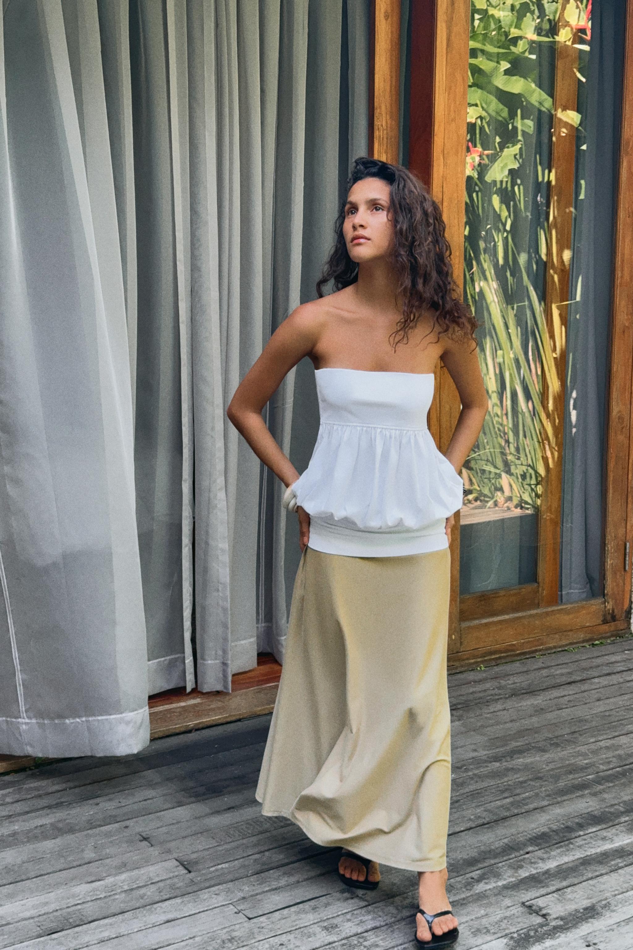 COMBINATION MIDI DRESS